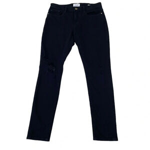 Frame Jeans Le Garçon Skinny Film Noir Drive Black Denim Size 25